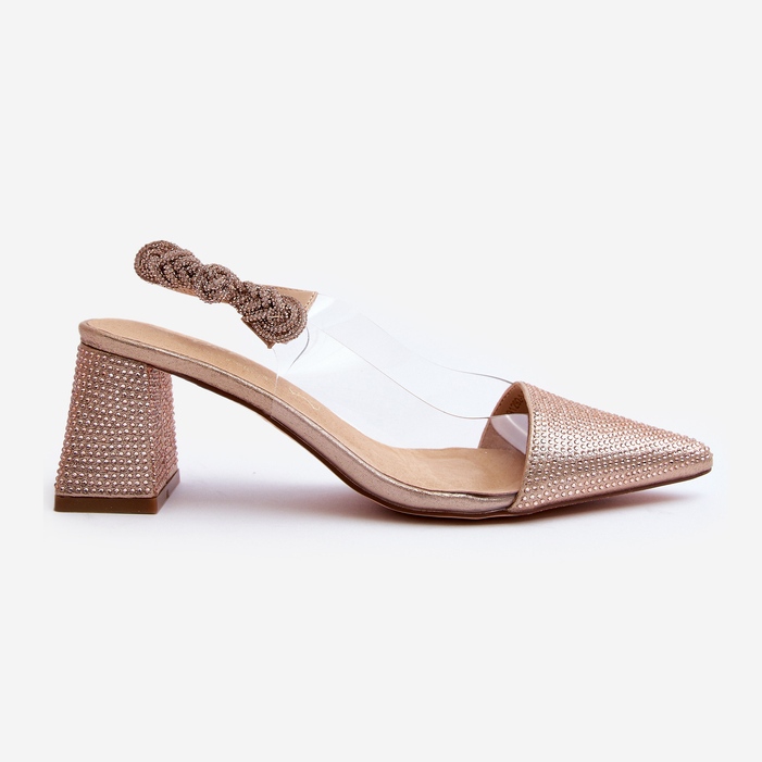 Elegant Pointed Toe Pumps D&amp;A MR91292-1 Champagne gyllene 1