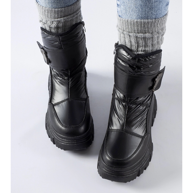 Svarta isolerade Mejia snöstövlar 1