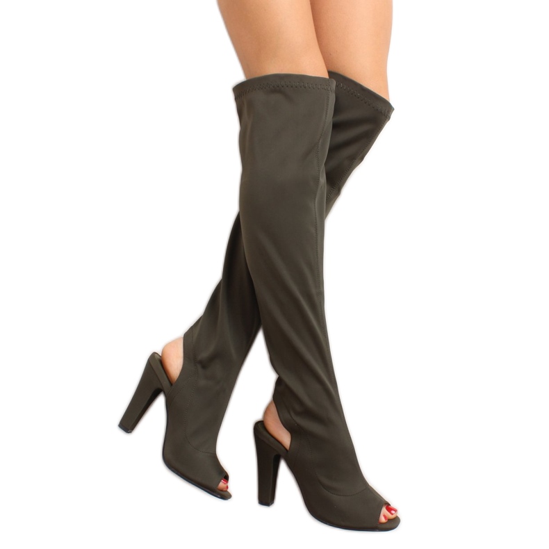 Stövlar med öppen tå R110P Grön 2