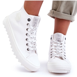 Dam Sneakers Big Star High Warm White GG274108 vit 4