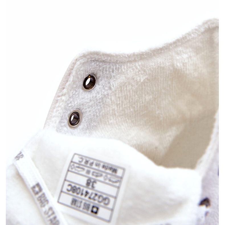 Dam Sneakers Big Star High Warm White GG274108 vit 2