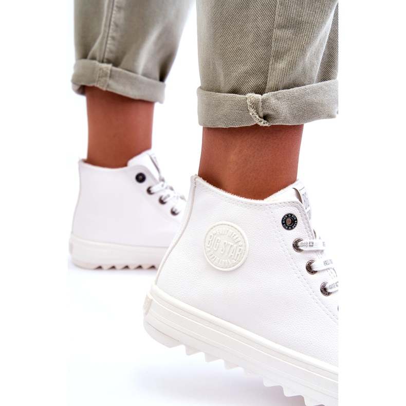 Dam Sneakers Big Star High Warm White GG274108 vit 1