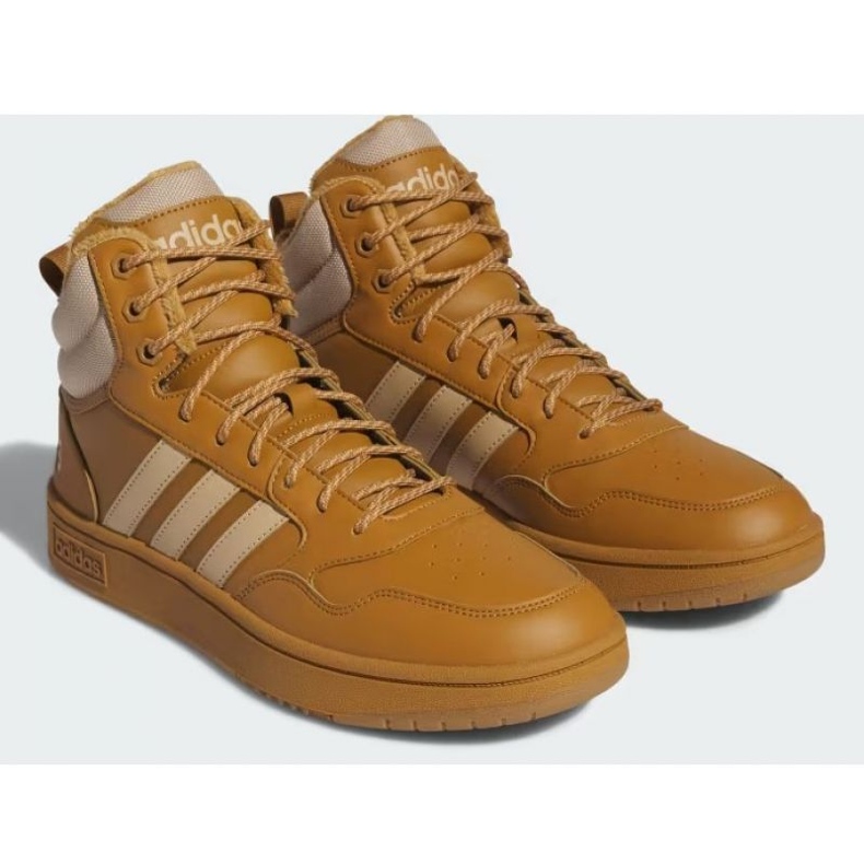 Adidas Hoops 3.0 Mid Basketball Wtr M IF2636 skor brun 1