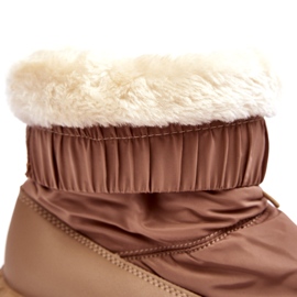 Seastar Beige snökängor för kvinnor med tjock sula 2