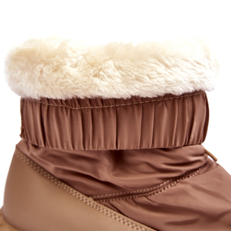 Seastar Beige snökängor för kvinnor med tjock sula 2