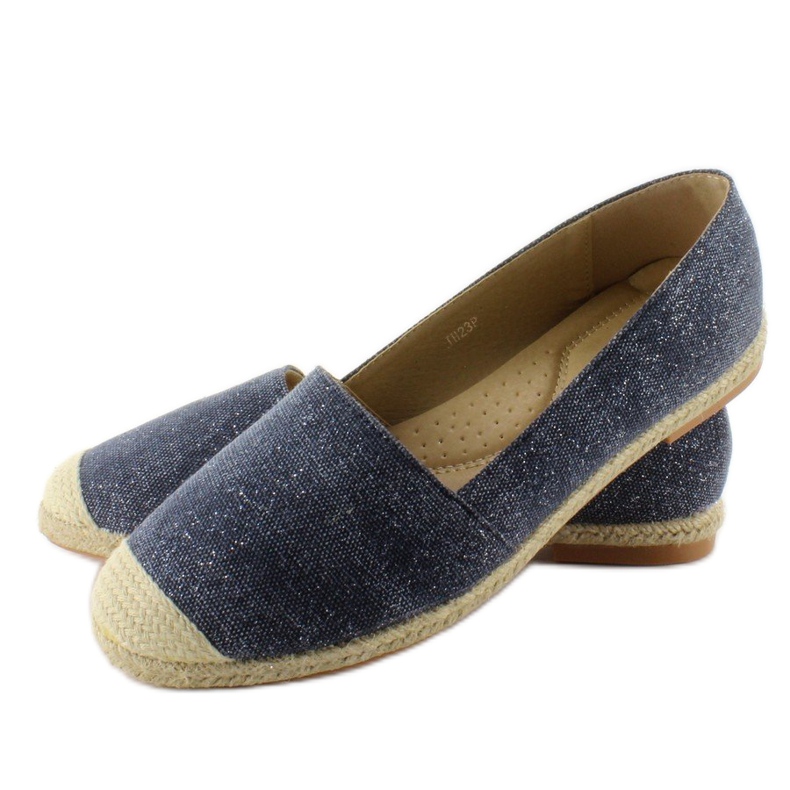 Espadrillor med linne tåhätta JH23P D. Blå 1