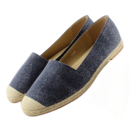 Espadrillor med linne tåhätta JH23P D. Blå 2
