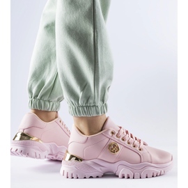 Rosa sneakers med massiv sula från Arpaia 1