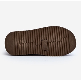 Snöskor för kvinnor med tjock sula Caliksa brun 1