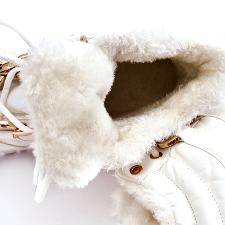 Damisolerade sportstövlar med snörning Trappers Vit Bastini 7