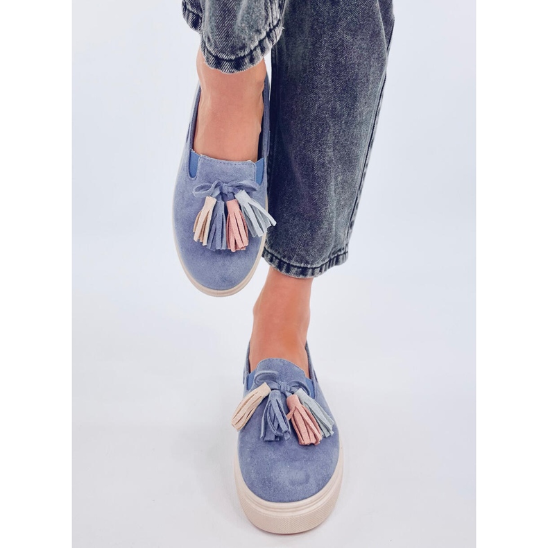 Krauss Blue tofs loafers blå 1