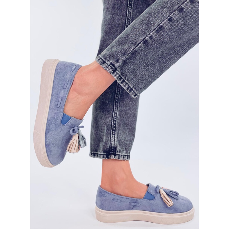 Krauss Blue tofs loafers blå 2
