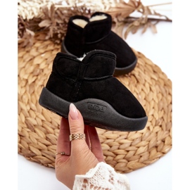 Svarta Benigna snöstövlar för barn med pälsfoder 2