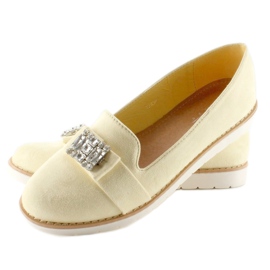 Pastellmocka loafers T245 Gul 1