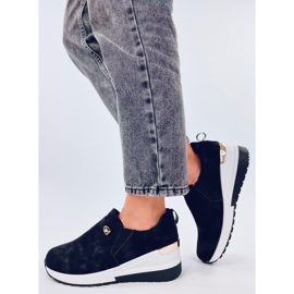 Hense Black wedge skor svart 1