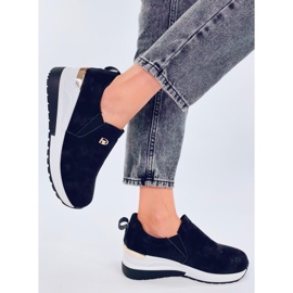 Hense Black wedge skor svart 2