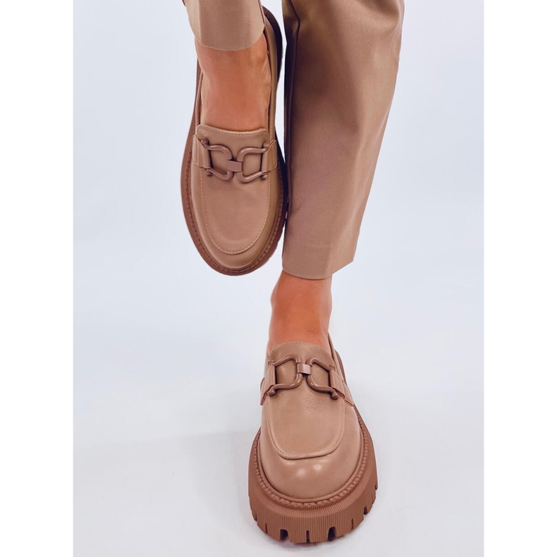 Elken Khaki plattforms loafers beige 2