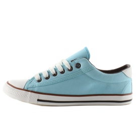 Damsneakers, ansikte, blå finish 1