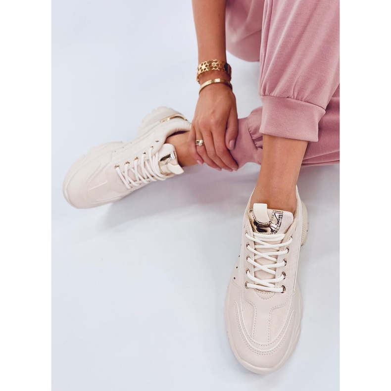 Jankei Beige sportskor för kvinnor 1