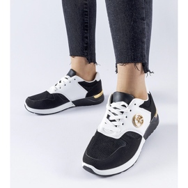 Svarta och vita Almenno sport sneakers 1