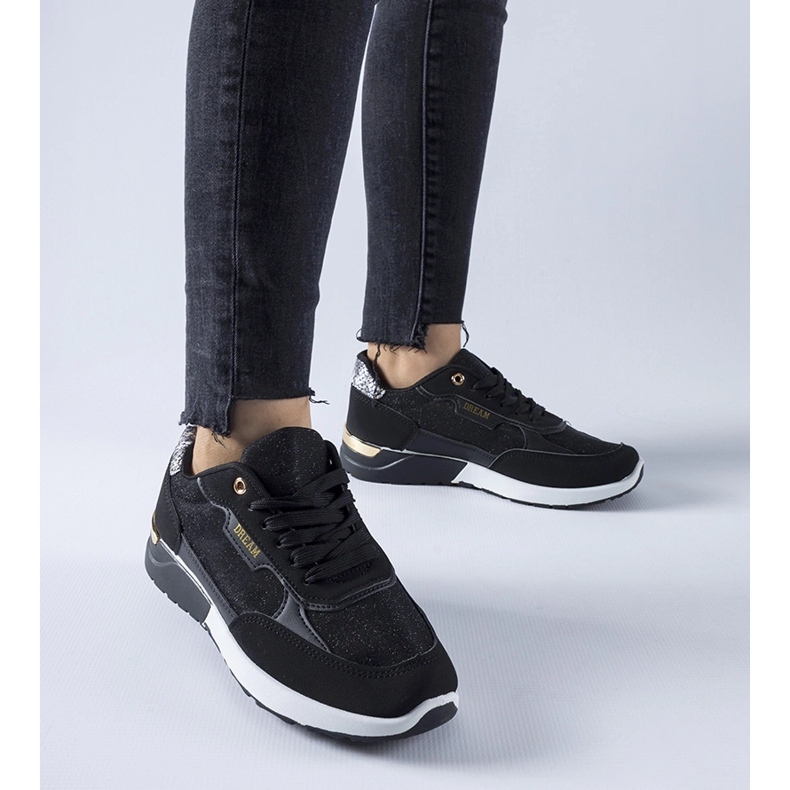 Roganzuolo svarta glitter sneakers 1