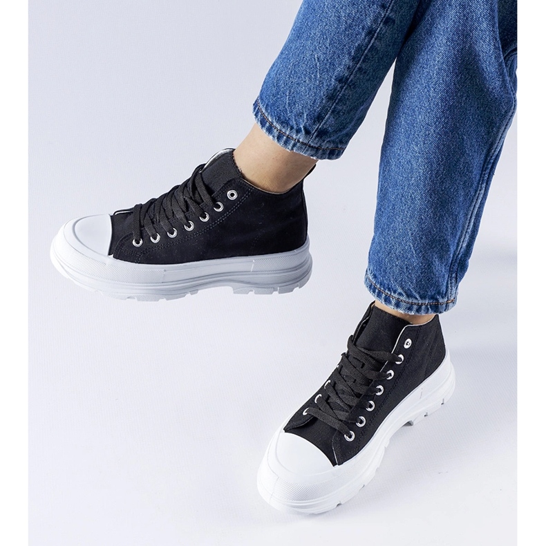 Svarta high-top Herndon sneakers 1