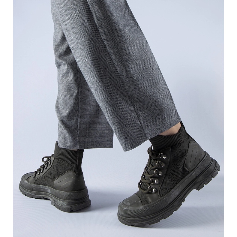 Gröna sneakers i högt tyg från Casalma 1