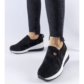 Svarta Vitale wedge slip-on sneakers 1