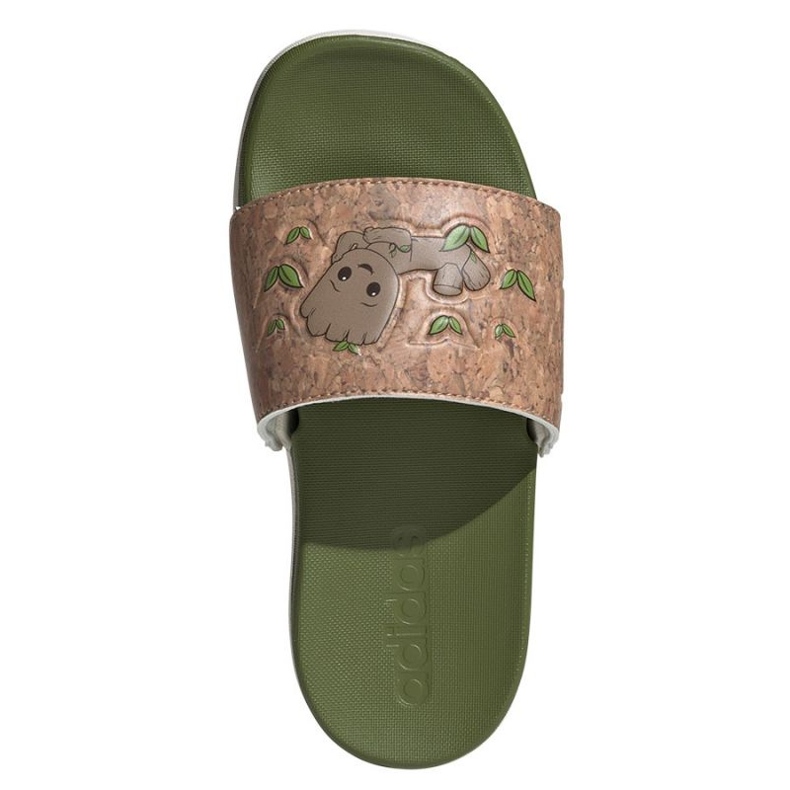 Adidas Adilette Comfort Jr ID8029 flipflops grön 2