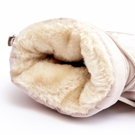 Seastar Snöskor för kvinnor med snörning, Beige 4