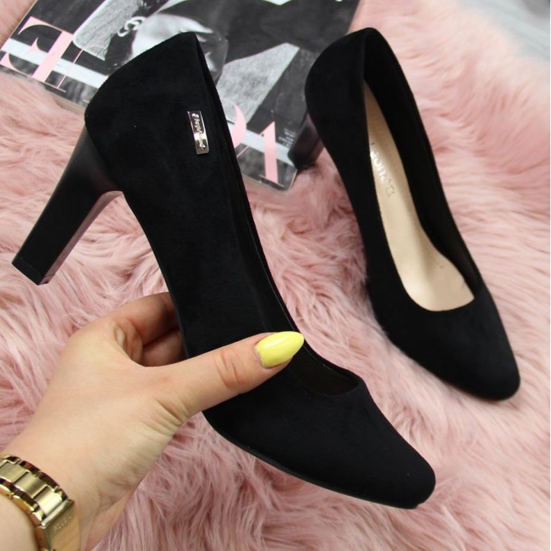 Sergio Leone W SK39T pumps i svart mocka 1