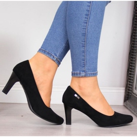 Sergio Leone W SK39T pumps i svart mocka 2