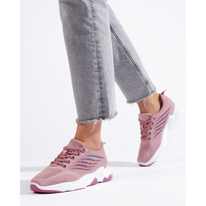 TRENDI Sportskor Sneakers violett rosa 2