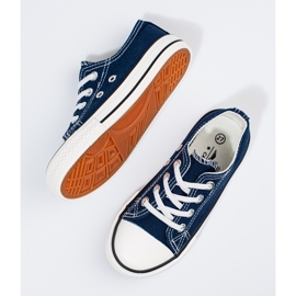 Vico marinblå barnsneakers med resår 1