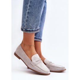 Klassiska mockasiner för kvinnor Grå Olevin 2