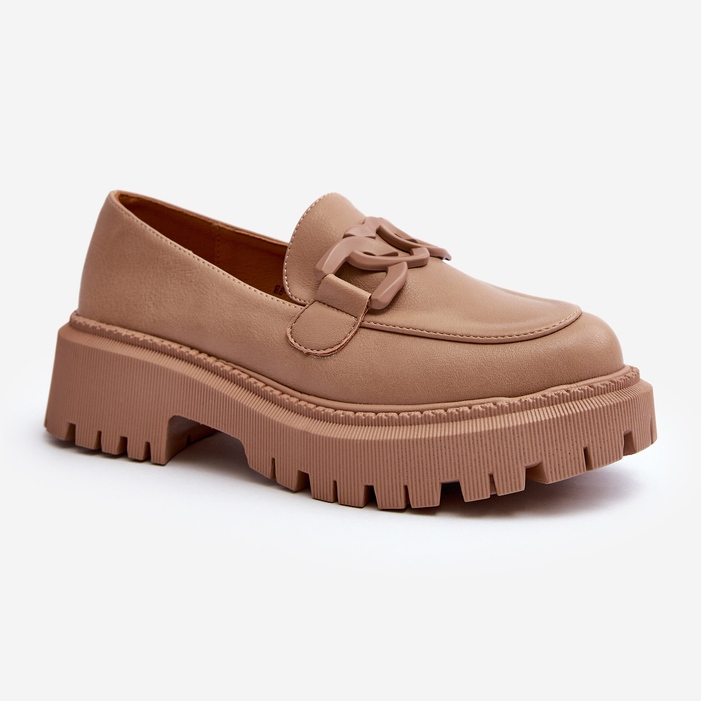 Chunky dammockasiner med kedja Beige Dataia 1