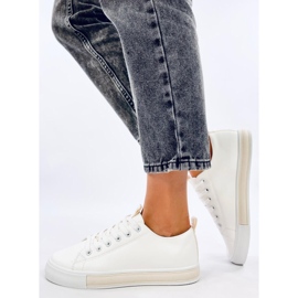 Monae Beige damsneakers vit 2