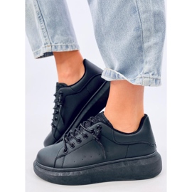 Brans All Black wedge sneakers svart 2
