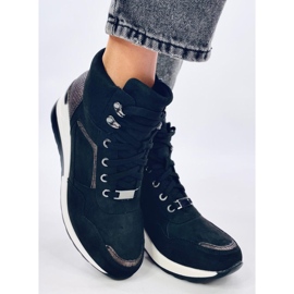 Outer Black wedge sneakers svart 2