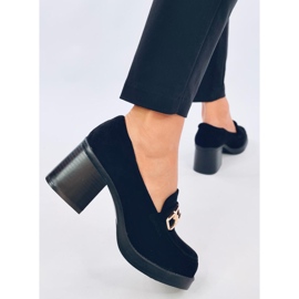 Corinai Black högklackade loafers svart 1