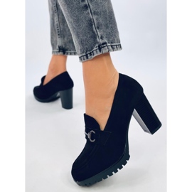 Desira Black högklackade loafers svart 2