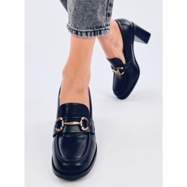 Varvai Black högklackade loafers svart 1