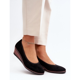 Vinceza Kvinnors Brogues On Wedges Svart Belli 2