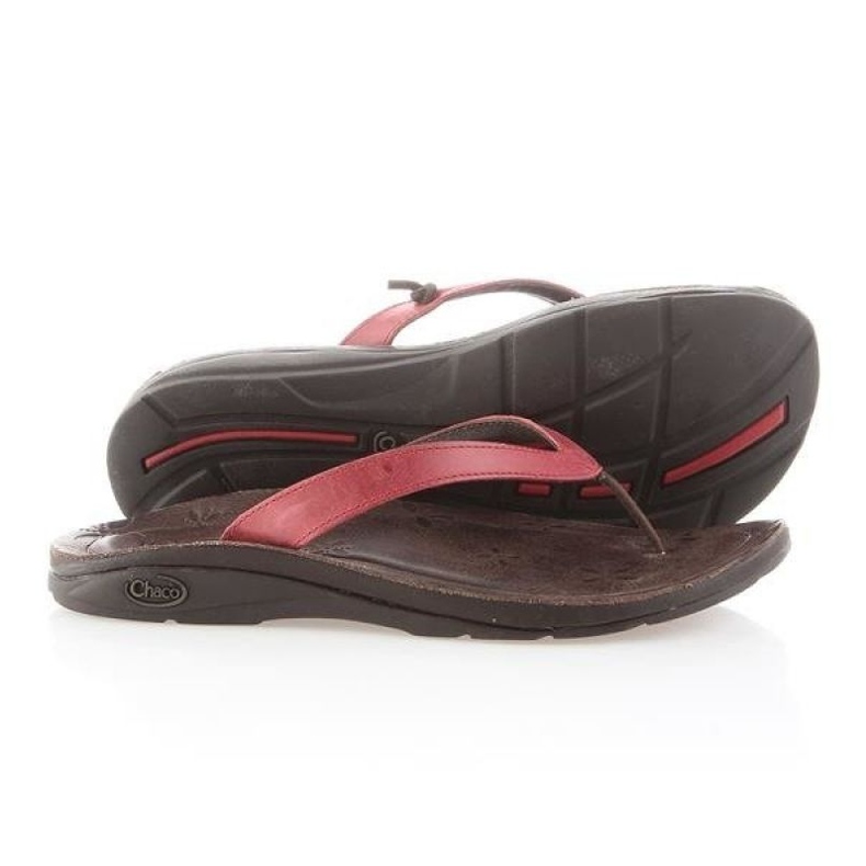 Chaco Locavore Röda flip-flops W J102202 1