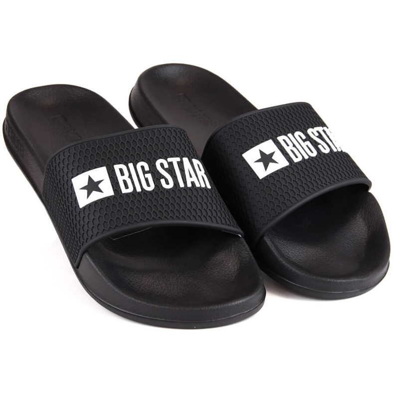 Svarta sportflipflops för män Big Star JJ174505 1
