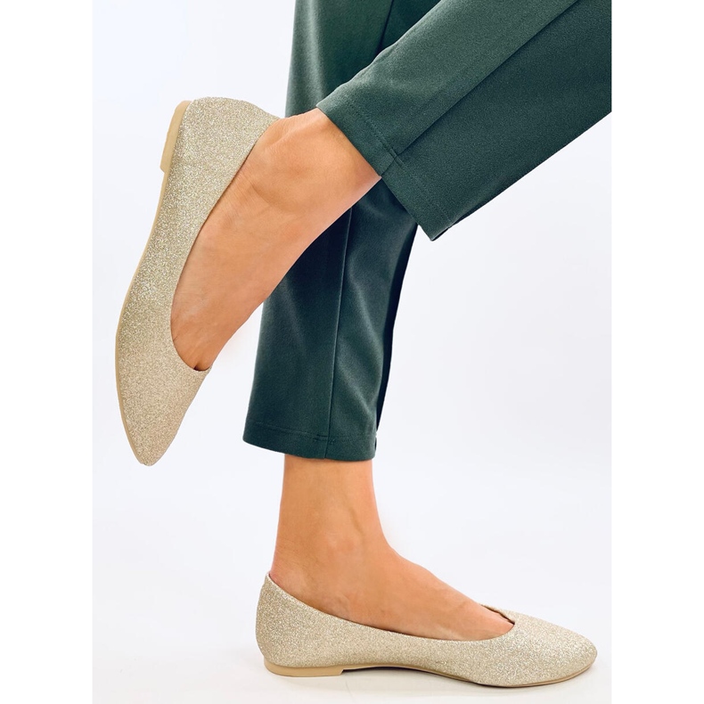 Chiesa Gold glitterballerinor gyllene 2