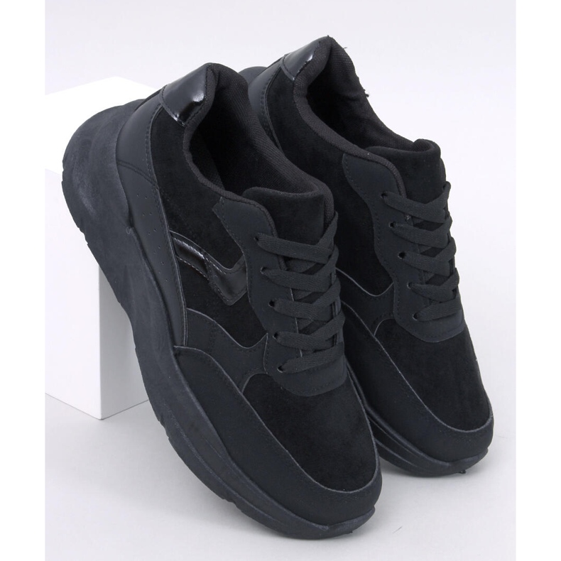 Clervie Black wedge sneakers svart 1