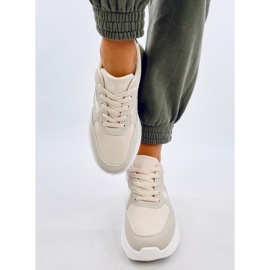 Clervie Beige wedge sneakers 1