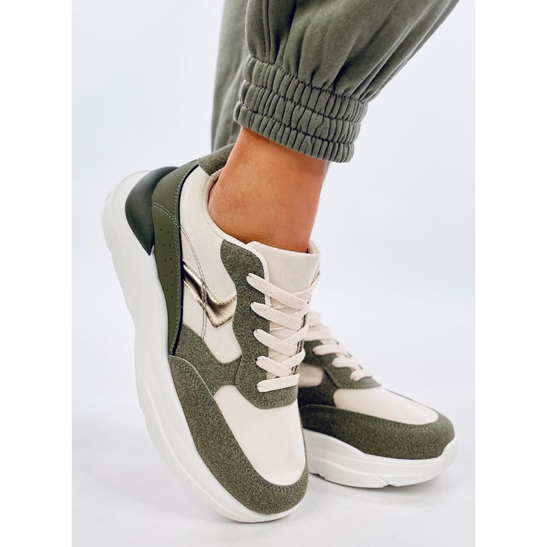 Clervie Green wedge sneakers grön 1