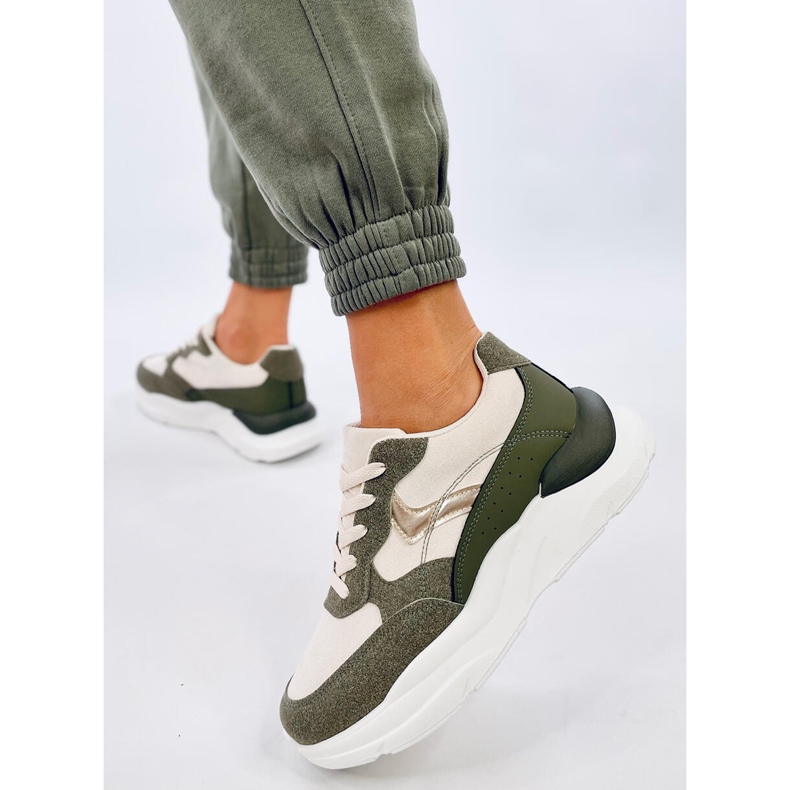 Clervie Green wedge sneakers grön 2